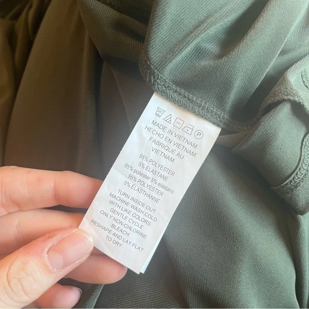 Michael Michael Kors Olive Green Belted Zip Front Dress Size XS